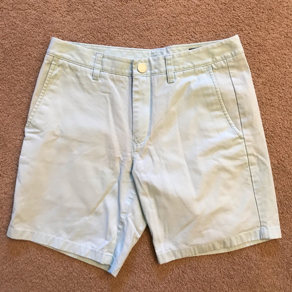 Bonobos Mens Chino Shorts Light Blue Oxford